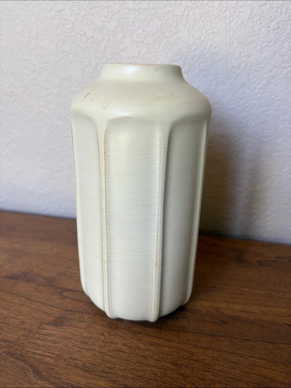 Hearth & Hand Cream Fluted Ceramic Vase